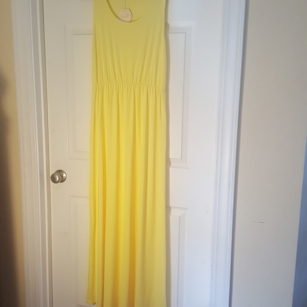 Two floor-length sundresses